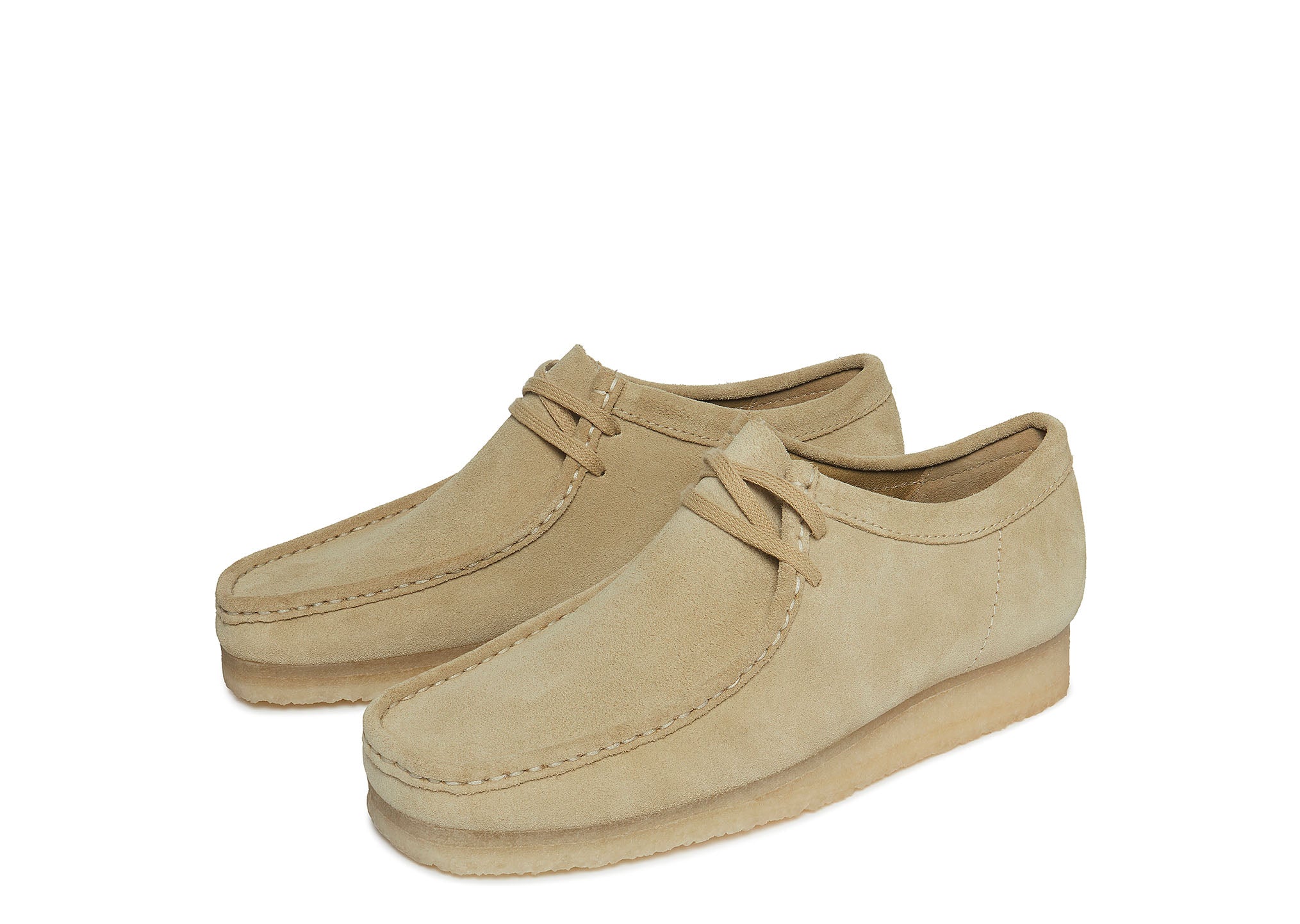 clarks wallabees maple suede