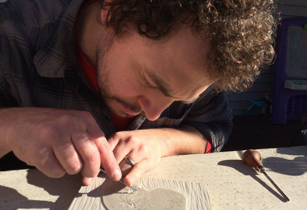 Mounting the carbon paper to the key block by Paprika Press.