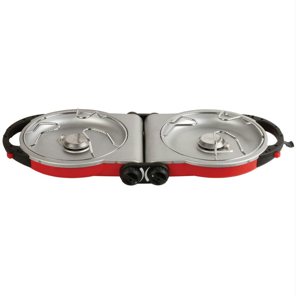 Coleman Portable Fold N Go 2 Burner Propane Stove Demo Moteng