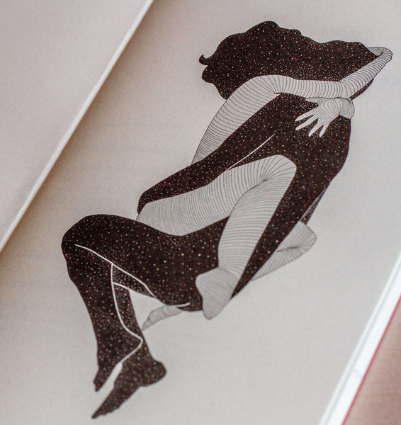 An image of Two lovers intertwined together in the Intimacy Journal by Goldleaf