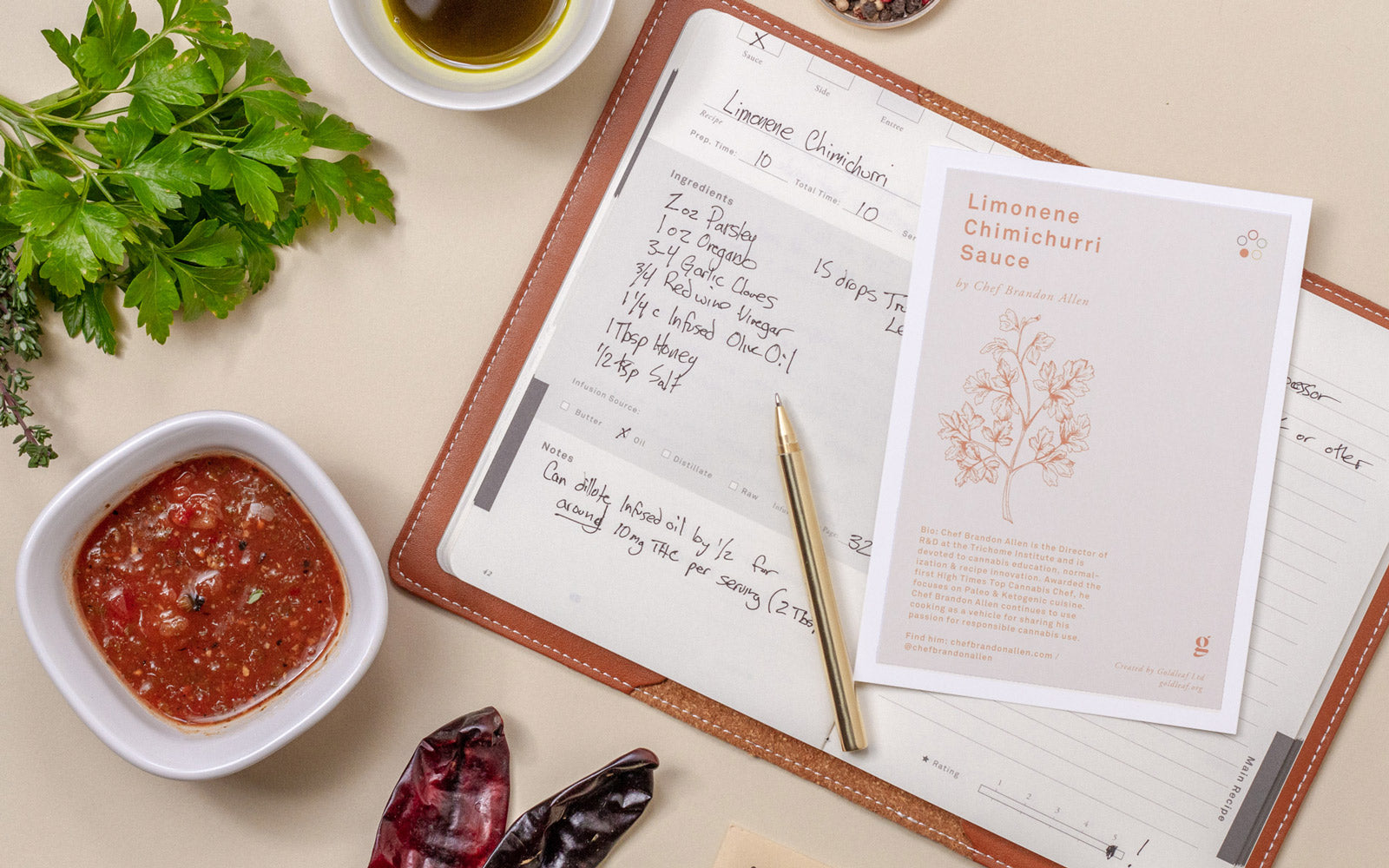 cannabis infused cooking journal