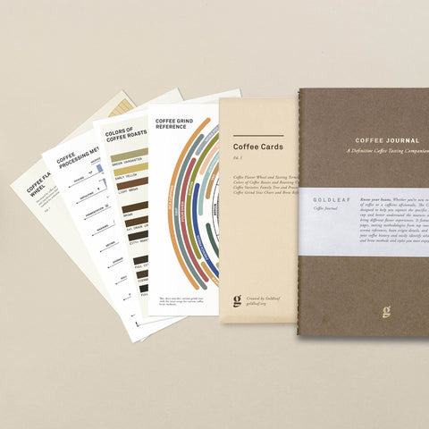 Coffee Journal and Reference Cards by Goldleaf