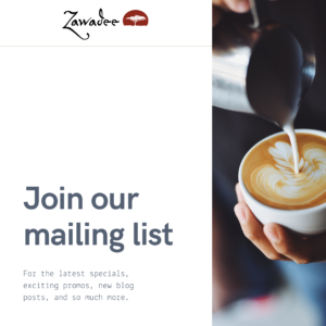 Join Zawadee Mailing Lists