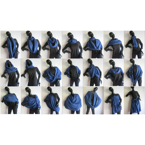 The Tsandza Collection Giant Infinity Striped Scarf Khuhle