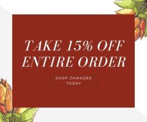 TAKE 15% OFF Entire Order