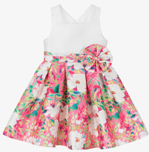 ABEL & LULA FLOWERS CREPE DRESS