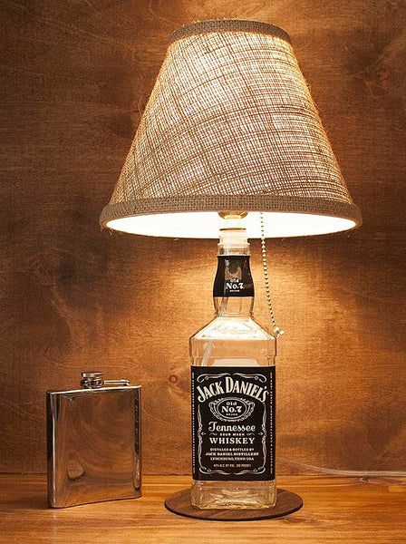 DIY Man Cave Lighting Ideas: Jack Daniel's Whiskey Bottle Lamps a Man Will  Love - Makely