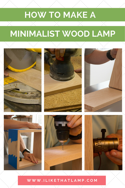 Featured on the Oh So Lovely Blog: Audrey's Minimalist DIY Wood Lamp -  Makely