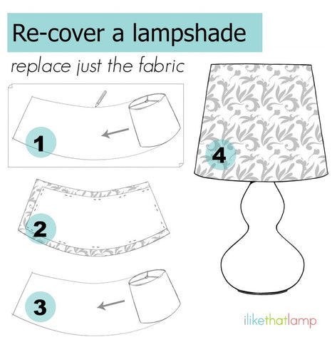 3 Ways to Make a Cone-Shaped Lampshade - Read about DIY lampshade kits and projects at http://ilikethatlamp.com