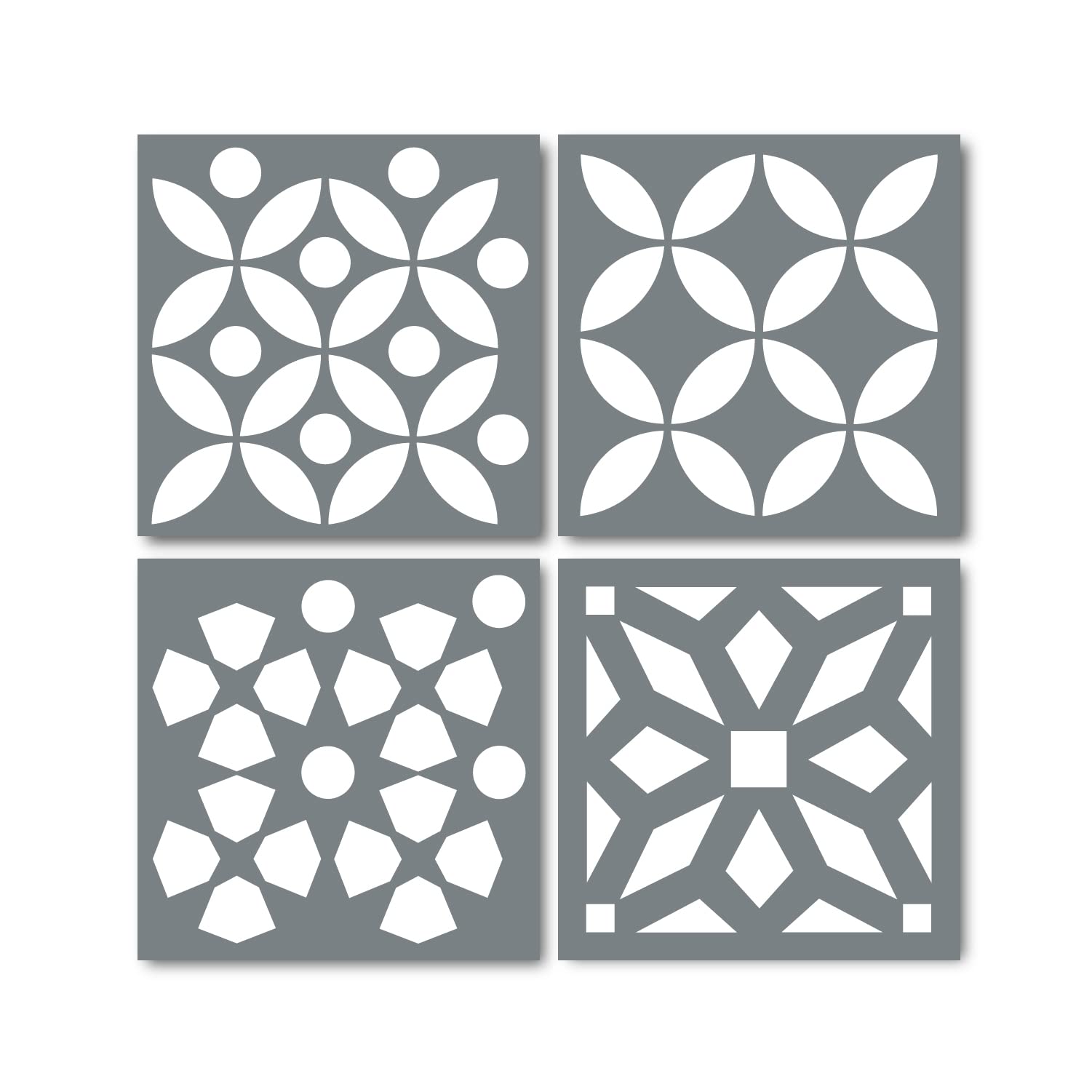 Star Pattern Tile Stencils (Set of 4) - Makely