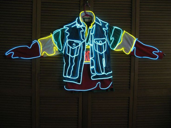 Attach EL Glowing Wires To Your Clothing, DIY El Wire Guide