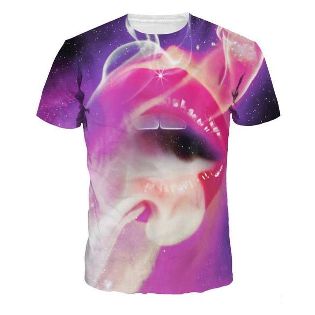 Buy Galaxy Pattern Tee Online | Cheap Mens Rave Clothing | NuLights ...