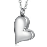 Stainless Steel Necklace Heart Engravable 1.7 x 3cm