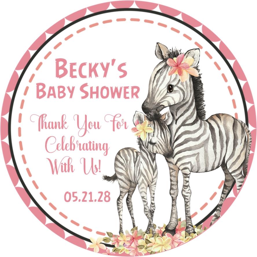 zebra baby shower