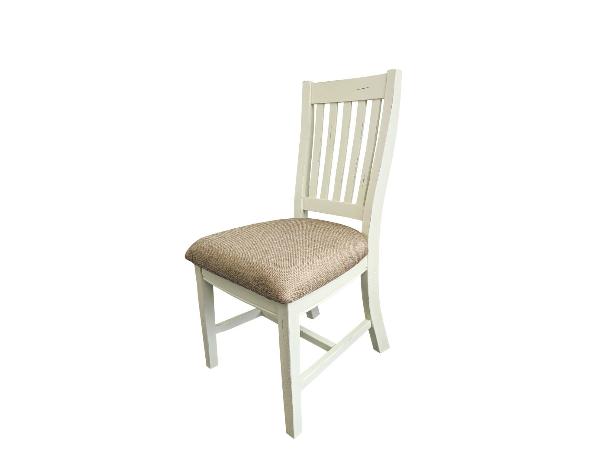 ivory white rustic dining chairs  greenway furniture