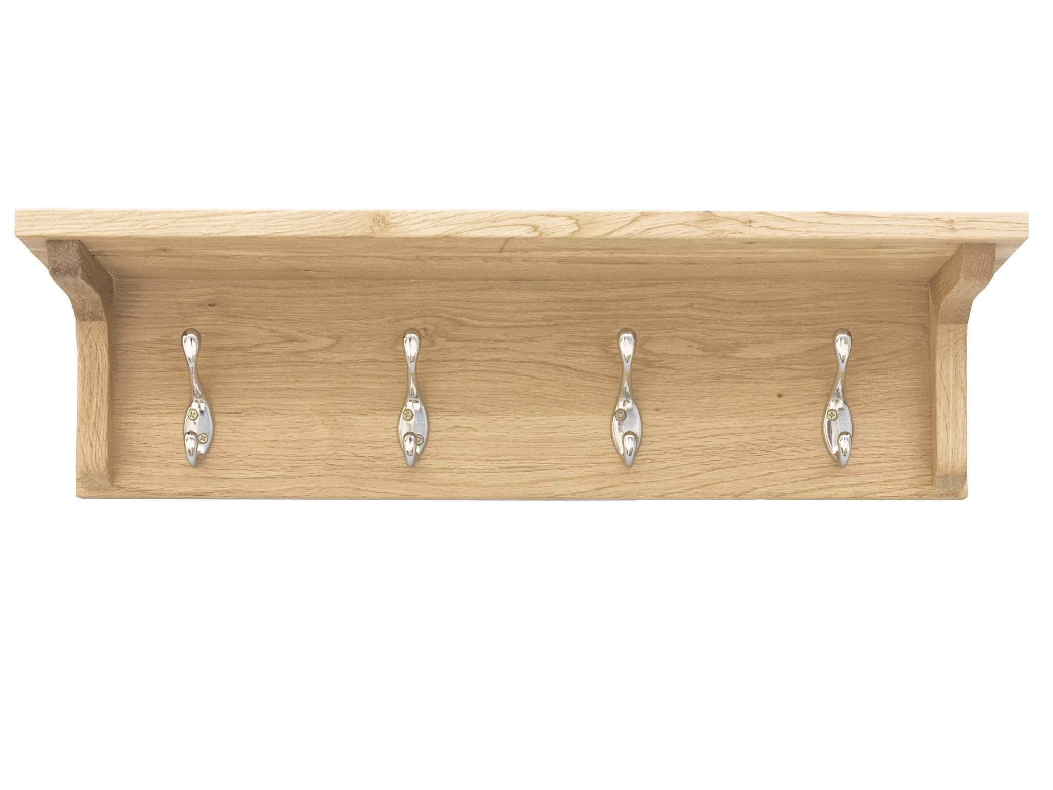 oak wall coat rack