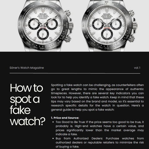 The ultimate guide to spotting a fake watch