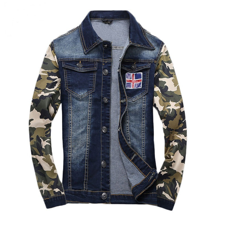 camouflage jean jacket