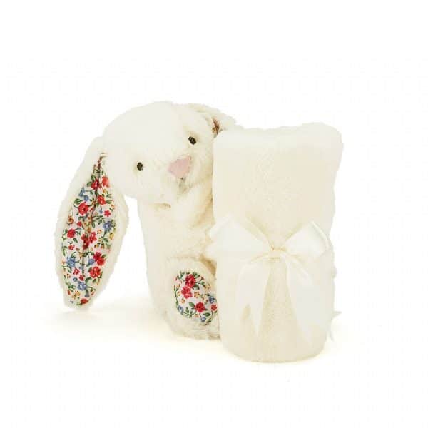 Little Jellycat Blossom Cream Bunny Soother Giggle And Play