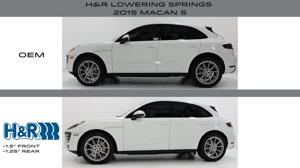 Macan - H&R Springs Before/After