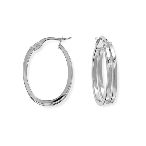 white gold hoops