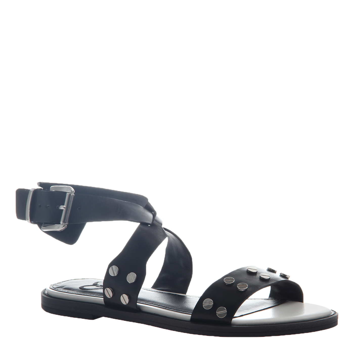 cute black flat sandals