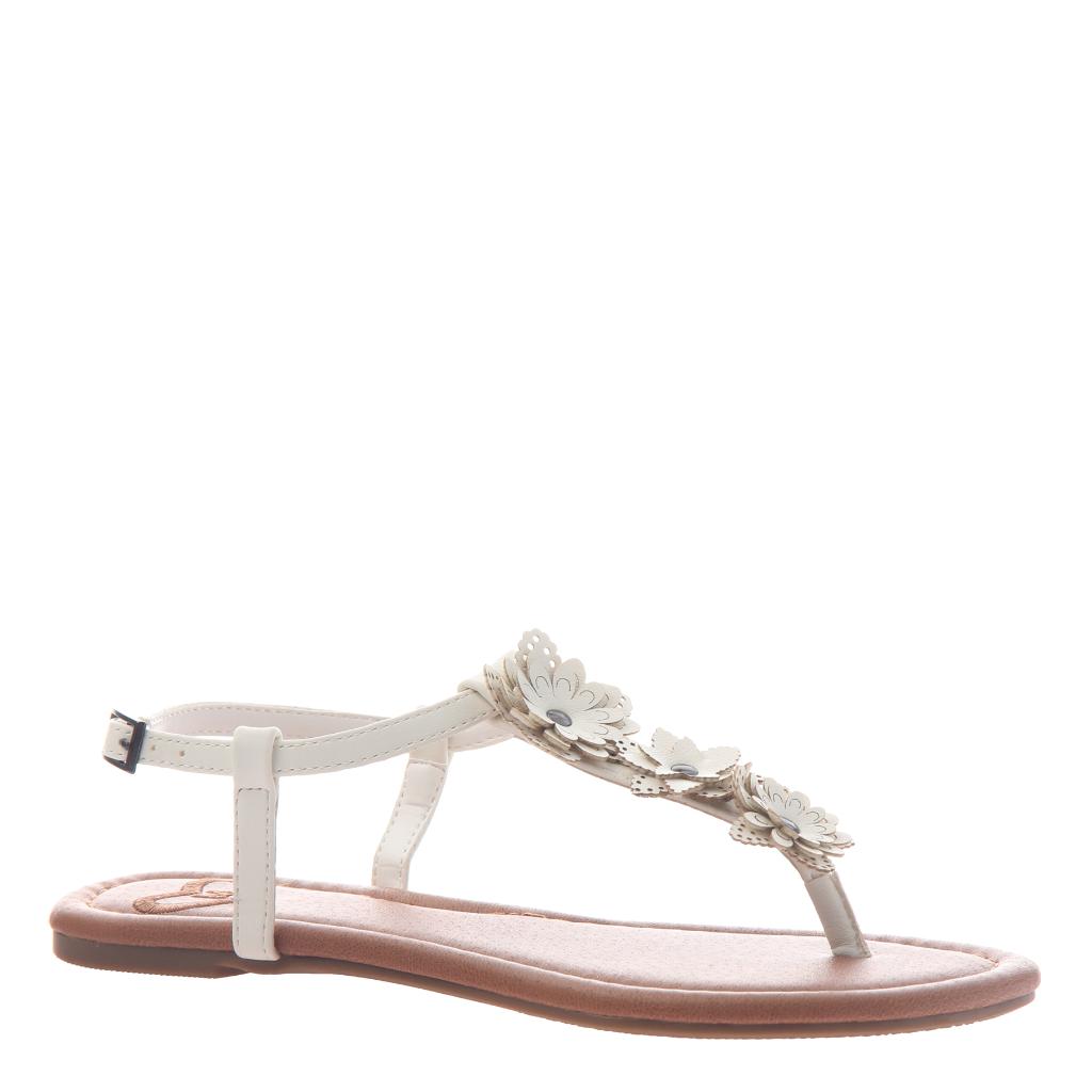 Starburst in White Flat Sandals | Women 