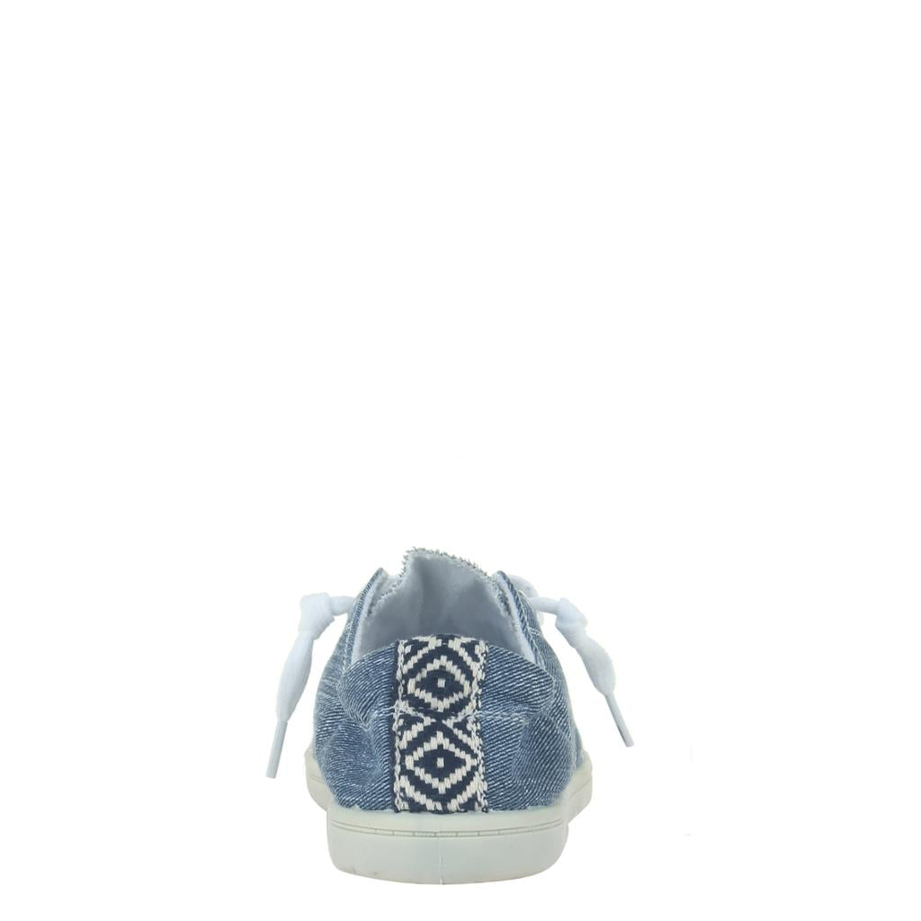 women's blue denim sneakers