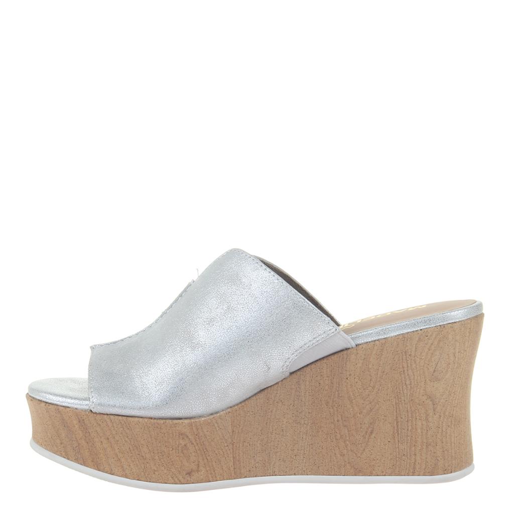 silver wedge shoes