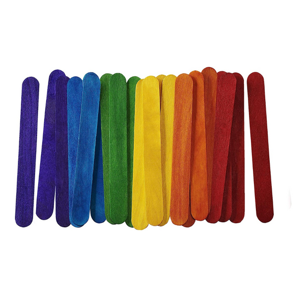  HEIHAK 1200 PCS 4.5 Inch Colored Popsicle Stick, 6