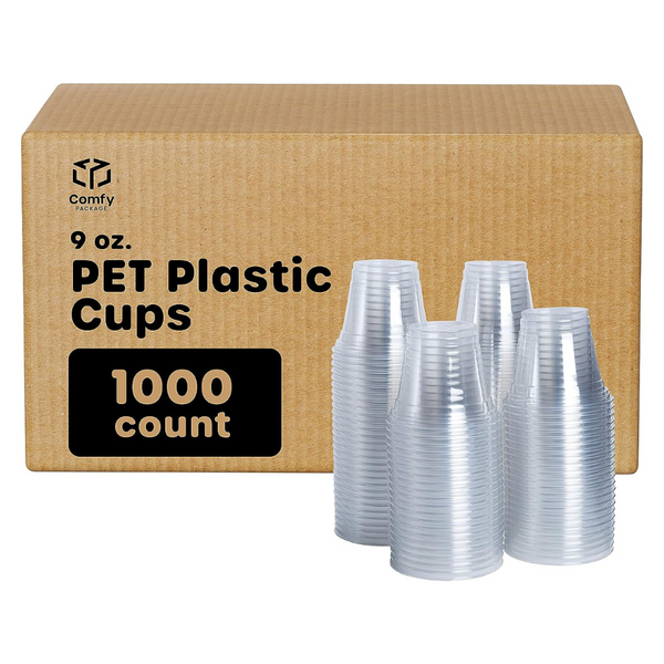 Premium PET Clear Plastic Cups - Durable & Recyclable Drinkware – Patek  Packaging