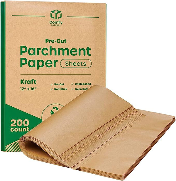 ROYI 200 Pcs Parchment Paper Baking Sheets, 9x13 Inches Non-Stick