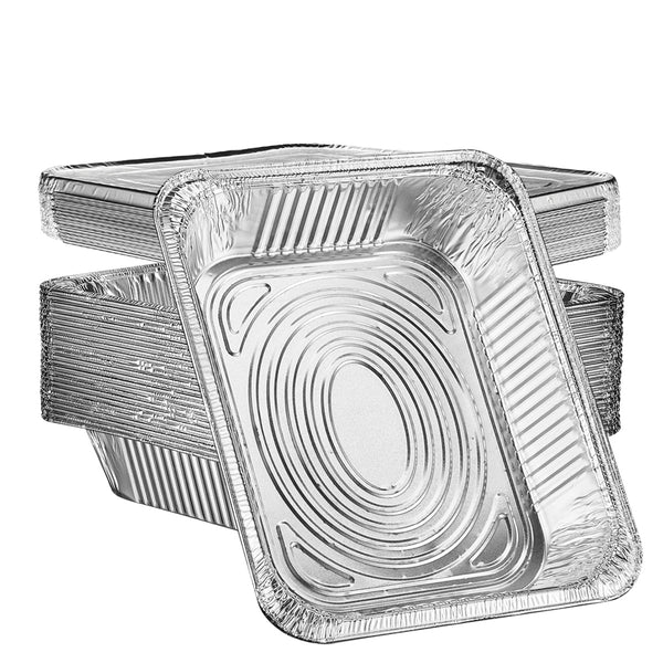 Stock Your Home Disposable 9x13 Aluminum Foil Pans (10 Pack) Half Size  Steam Table Deep Trays