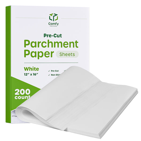 BAKLICIOUS 220 pcs 12x16 in parchment paper sheets, baklicious pre