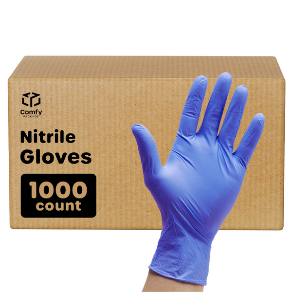 Comfy Package Synthetic Vinyl Gloves Disposable Latex Free Plastic Gloves,  Small 200-Pack