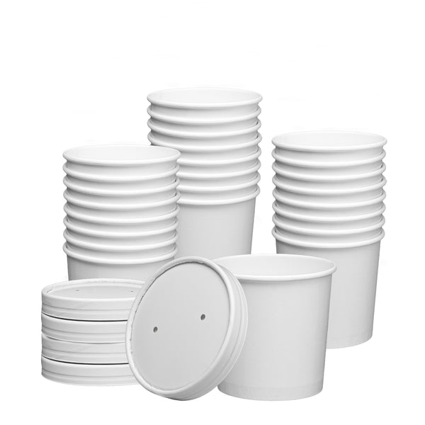 16 oz To Go Soup Containers with Lids, Disposable Paper Bowls (36 Pack)