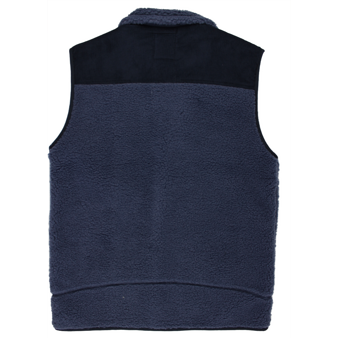 Men's Navy Fleece Vest | Over Under Clothing