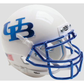 Buffalo Bulls White Chrome Mask Schutt XP Authentic Full Size Football Helmet