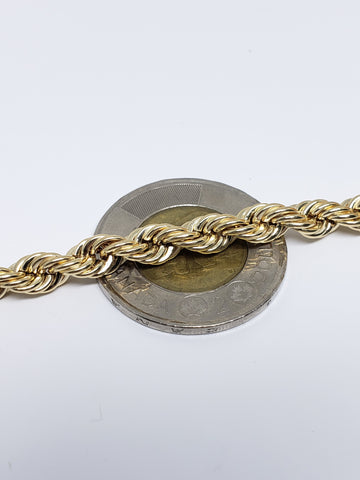 Chaine Torsade En Or 10K 6mm | Mens Rope Chain in Gold 10 kt 6mm – Gold ...