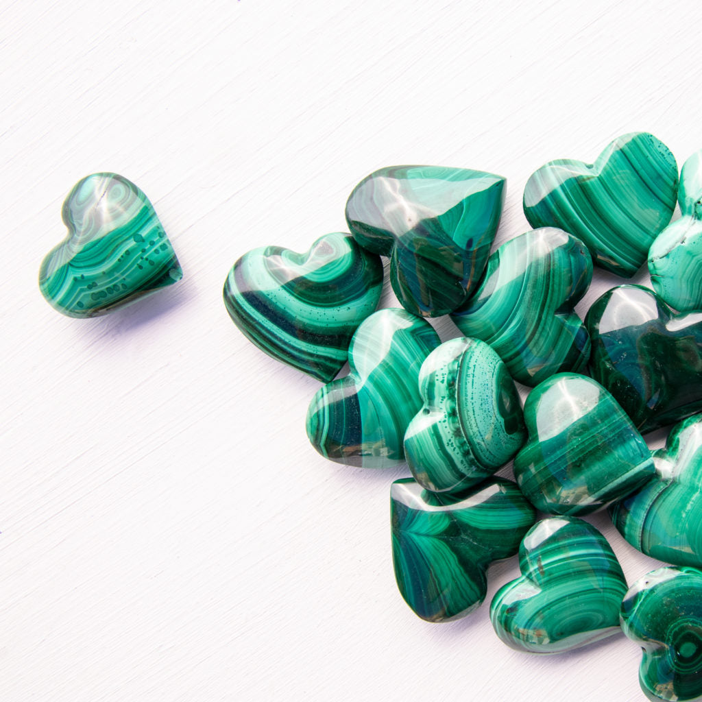 Malachite Hearts: The stone of transformation