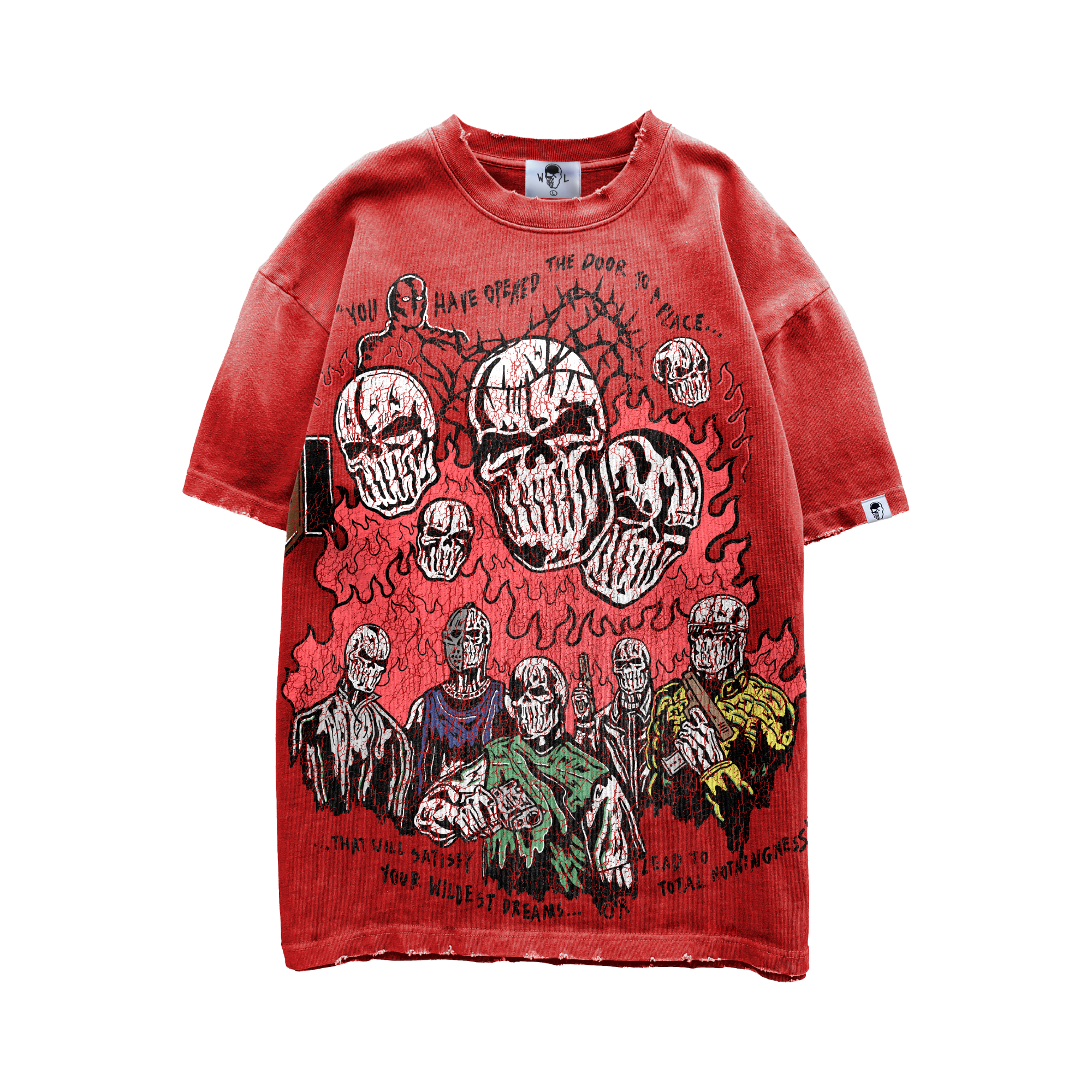 Pistol Crew T-Shirt - Faded Red - WarrenLotas product image