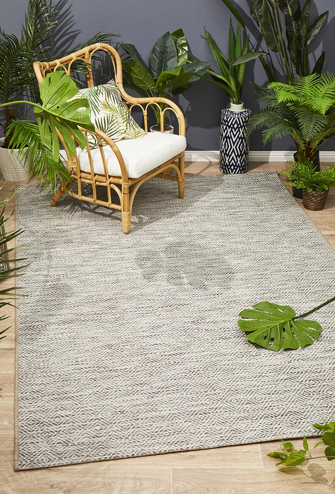 Terrace Clara Diamond Rug Natural - Aladdin Rugs NZ product image