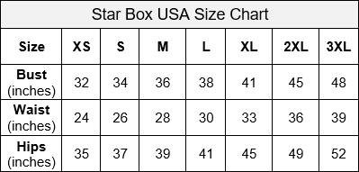 Star Box Size Chart
