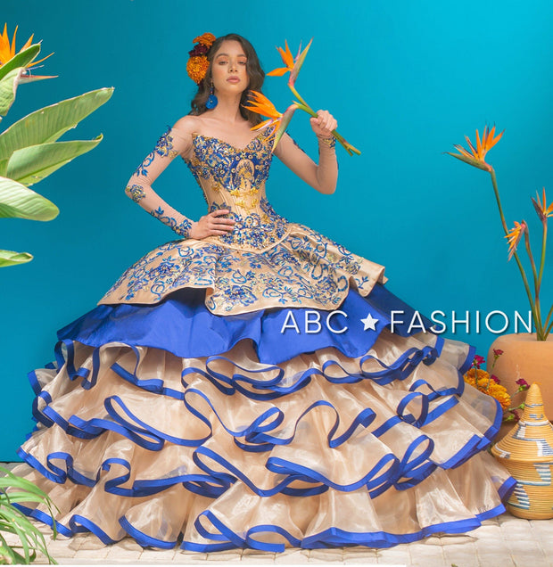 azul rey quinceanera dresses