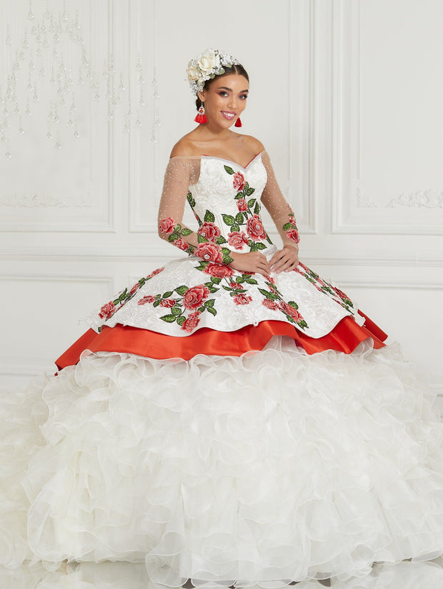 red mariachi dress