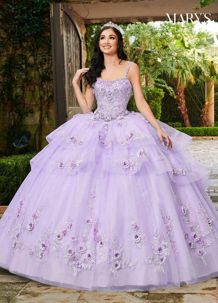 3D Floral Quinceanera Dress by Mary's Bridal MQ2124 – ABC Fashion