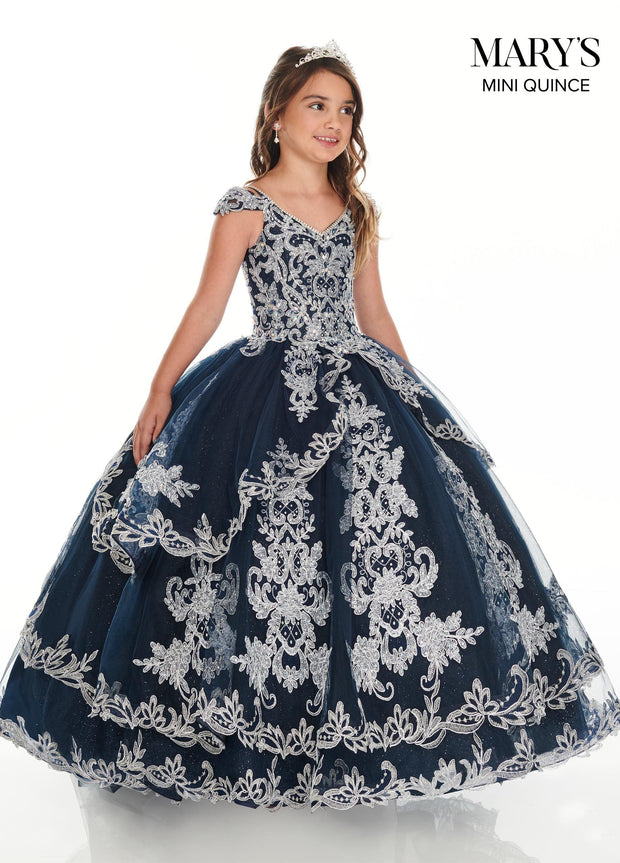 Cold Shoulder Tulle Quinceanera Dress by Mary's Bridal MQ2094-Quinceanera Dresses-ABC Fashion