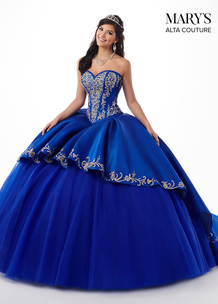 royal blue charro dress