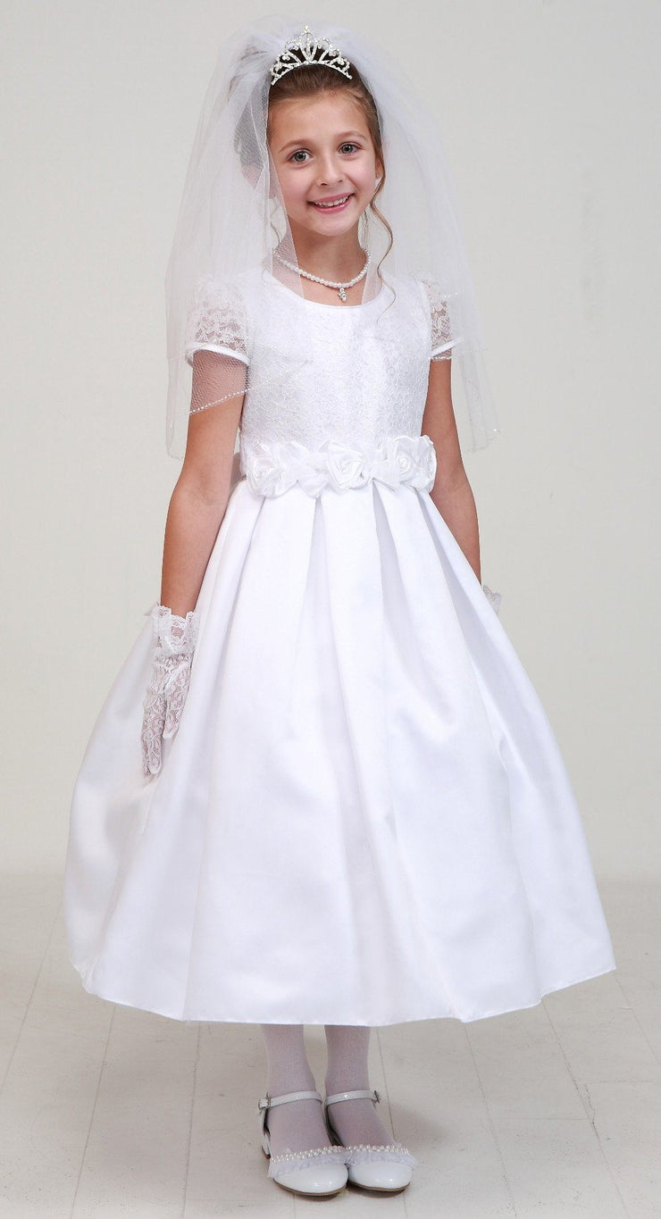 childrens white lace dress