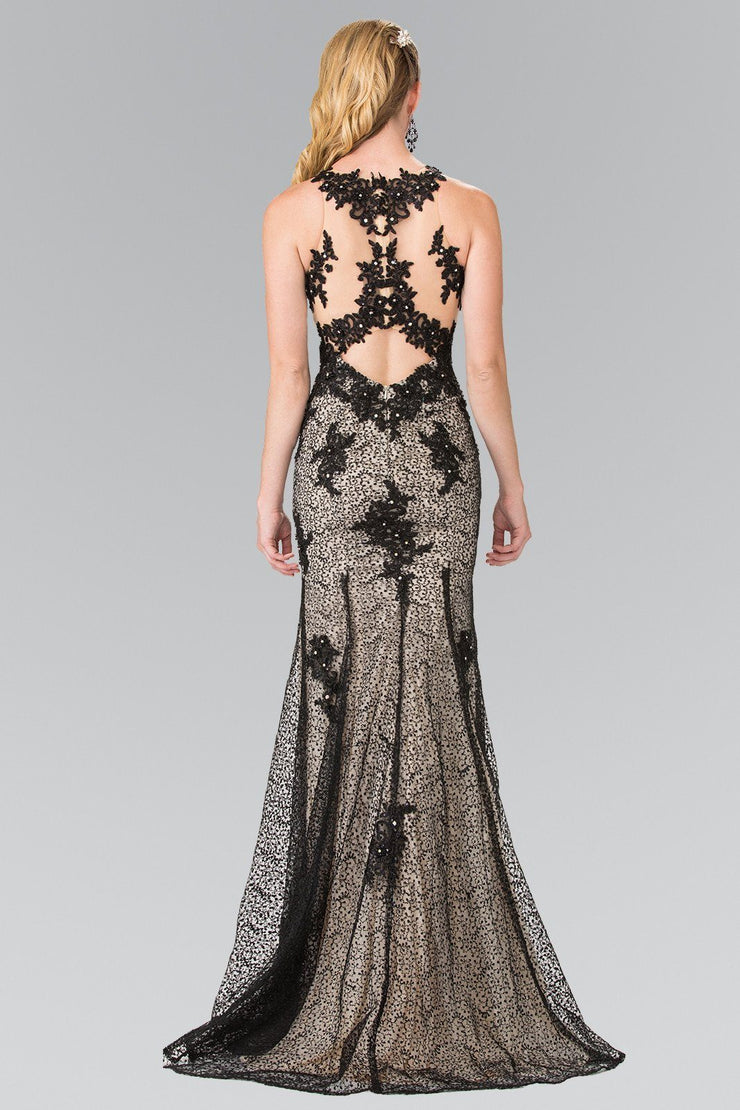 Illusion Mermaid Dress with Lace Embroidery by Elizabeth K GL2220 – ABC ...